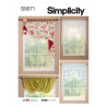 Gardinkapper Simplicity snitmønster S9571 OS