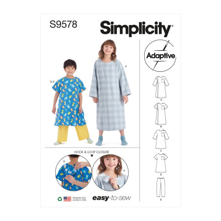 Hospitals tøj til børn Simplicity snitmønster S9578