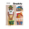 Strandtaske og sommer hat m/skygge  Simplicity snitmønster S9580 A