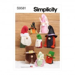 Gnomes figurer Simplicity snitmønster S9581 OS