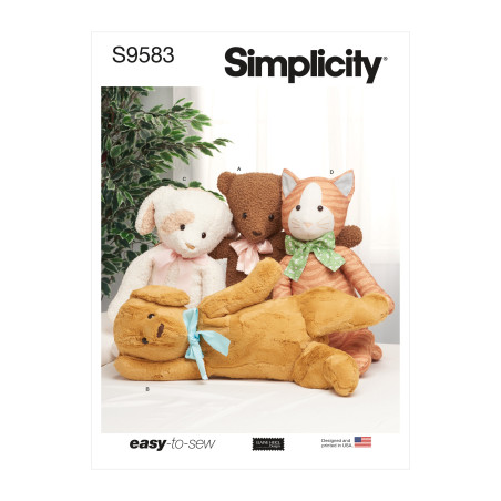 Tøj dyr Simplicity snitmønster S9583 OS