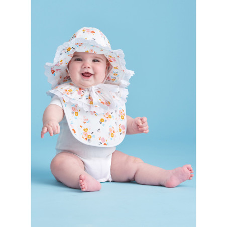 Babyhue og hagesmæk Simplicity snitmønster 9588 A