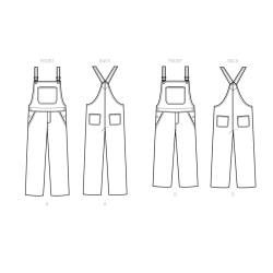 Overalls Simplicity snitmønster S9590 A