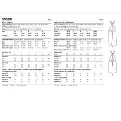Overalls Simplicity snitmønster S9590 A