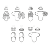 Babytæppe og hue Simplicity snitmønster S9591 A