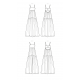 Flæse kjole m/åben ryg Simplicity snitmønster S9597