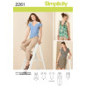 Bluse,nederdel,buks og top Simplicity snitmønster S2261