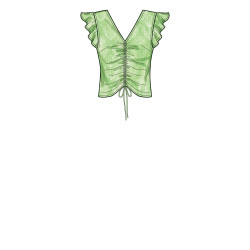 Bluse m/flæseærme Simplicity snitmønster S9605