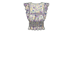 Bluse m/flæseærme Simplicity snitmønster S9605