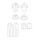 Kort skjorte og bukser Simplicity snitmønster S9610