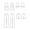 Bukser shorts og tunika Simplicity snitmønster S9611
