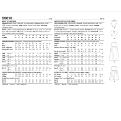 Kort blus og nederdel Simplicity snitmønster S9613