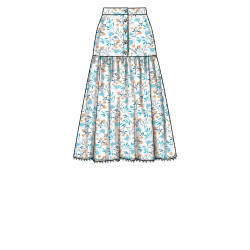 Kort blus og nederdel Simplicity snitmønster S9613