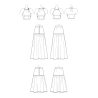 Kort blus og nederdel Simplicity snitmønster S9613