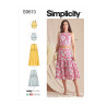 Kort blus og nederdel Simplicity snitmønster S9613