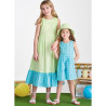 Sommerkjole og bøllehat  pigetøj Simplicity snitmønster S9617