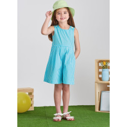 Sommerkjole og bøllehat  pigetøj Simplicity snitmønster S9617