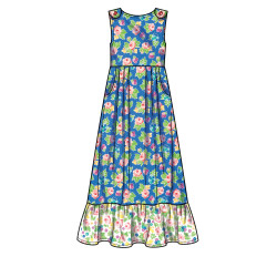 Sommerkjole og bøllehat  pigetøj Simplicity snitmønster S9617