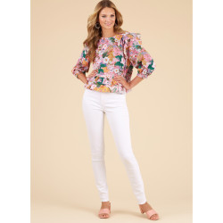 Bluse m/flæser New look snitmønster N6732 easy