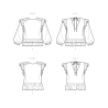 Bluse m/flæser New look snitmønster N6732 easy