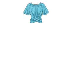 Bluse m/bindebånd New Look snitmønster N6733 easy