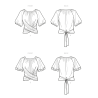 Bluse m/bindebånd New Look snitmønster N6733 easy