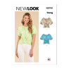 Bluse m/bindebånd New Look snitmønster N6733 easy