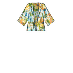 Bikinitop shorts og jakke New Look snitmønster N6737