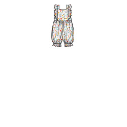 Babykjole og rompers New look snitmønster N6738 easy