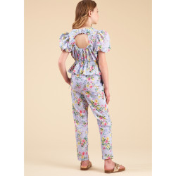 Pigekjole  bukser og bluse New look snitmønster N6739 easy