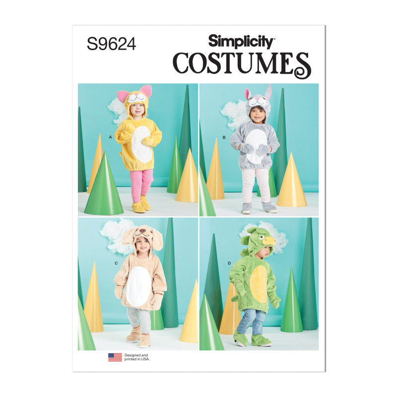 Kostume/udklædning børn Simplicity snitmønster 9624 A
