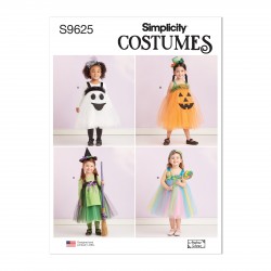 Kostume/udklædning børn Simplicity snitmønster 9625 A