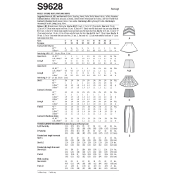 Kostume/udklædning  voksen  Simplicity snitmønster 9628