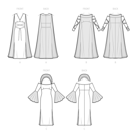 Kostume/udklædning  voksen også plusmode   Simplicity snitmønster S9629