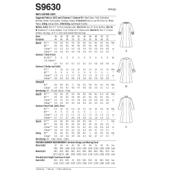 Kostume/udklædning  voksen Simplicity snitmønster S9630