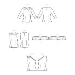1950´vintage Bluse Simplicity snitmønster S9634 