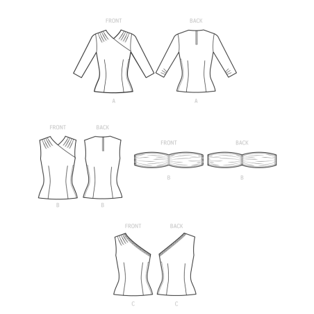 1950´vintage Bluse Simplicity snitmønster S9634 