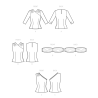 1950´vintage Bluse Simplicity snitmønster S9634 