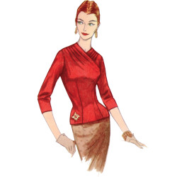 1950´vintage Bluse Simplicity snitmønster S9634 
