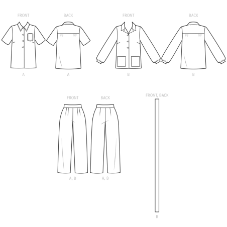 1940`vintage lounge bluse og bukser Simplicity snitmønster S9635