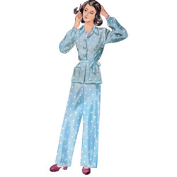 1940`vintage lounge bluse og bukser Simplicity snitmønster S9635