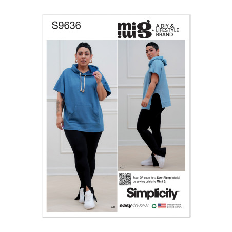 Hoodies og leggins  Simplicity snitmønster S9636