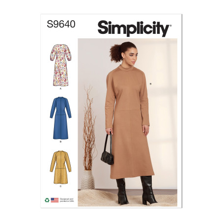 Kjole Simplicity snitmønster S9640