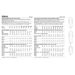 Kjole også plusmode Simplicity snitmønster S9644