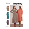 Kjole også plusmode Simplicity snitmønster S9644