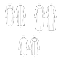 Kjole også plusmode Simplicity snitmønster S9644