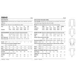 Bluse  Simplicity snitmønster S9645 A