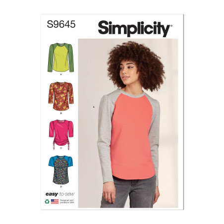 Bluse  Simplicity snitmønster S9645 A