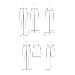 Lange bukser og shorts Simplicity snitmønster S9647