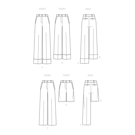 Lange bukser og shorts Simplicity snitmønster S9647